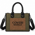 Seraphina Πράσινη Τσάντα Χειρός Coveri World με Αποσπώμενο Λουράκι