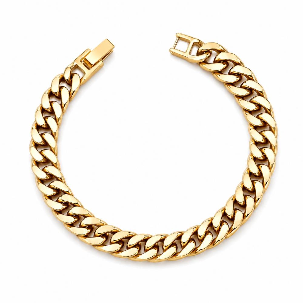 Ατσάλινο Βραχιόλι Cuban Link με Box Clasp